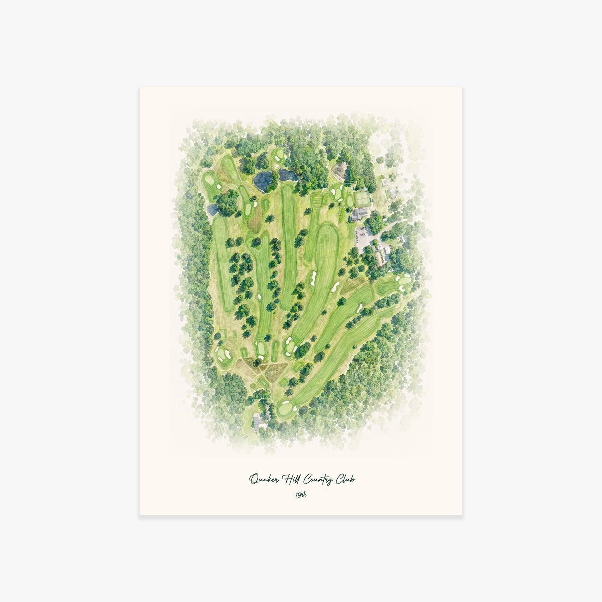 Quaker Hill Country Club printed artwork