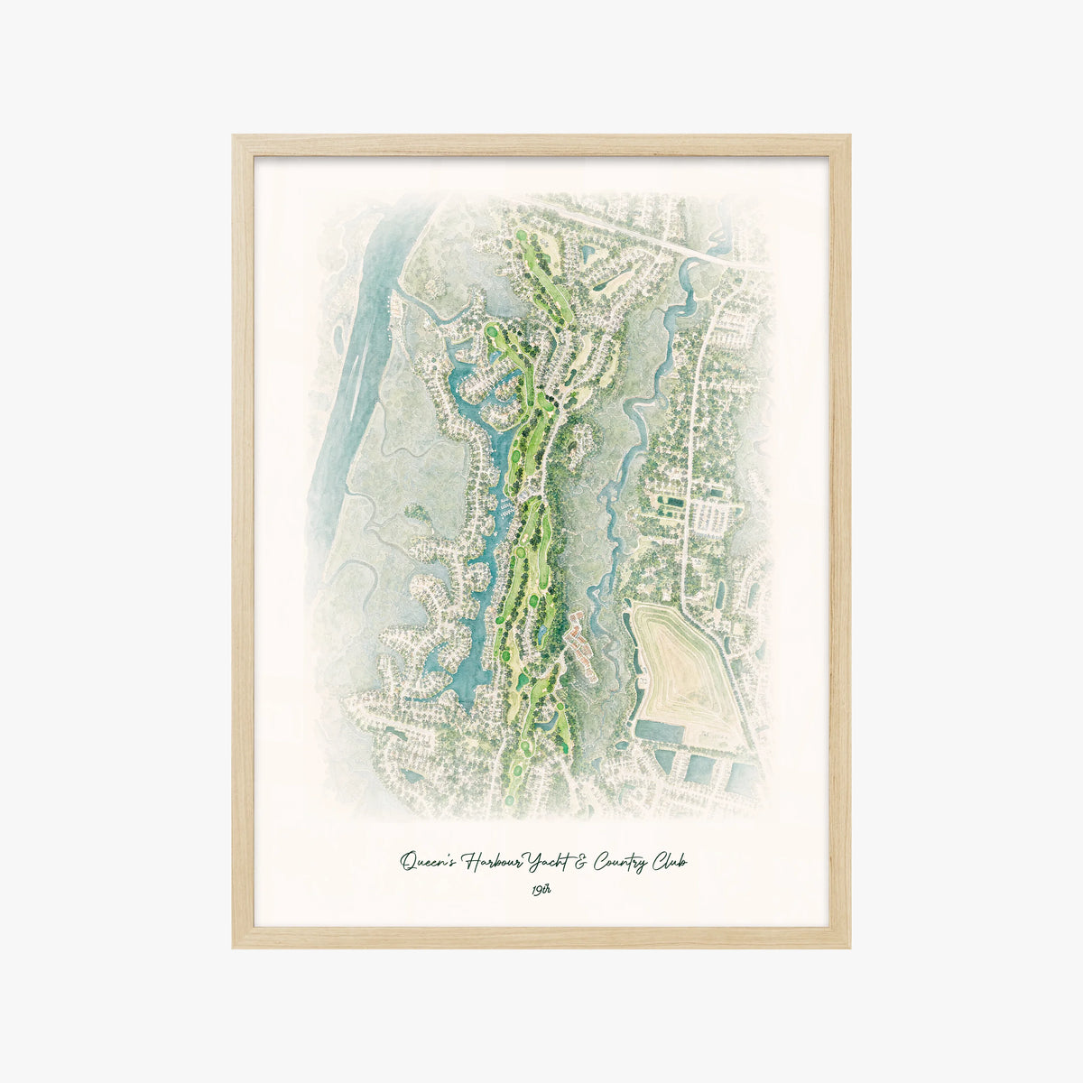 Queen's Harbour Yacht & Country Club wood frame