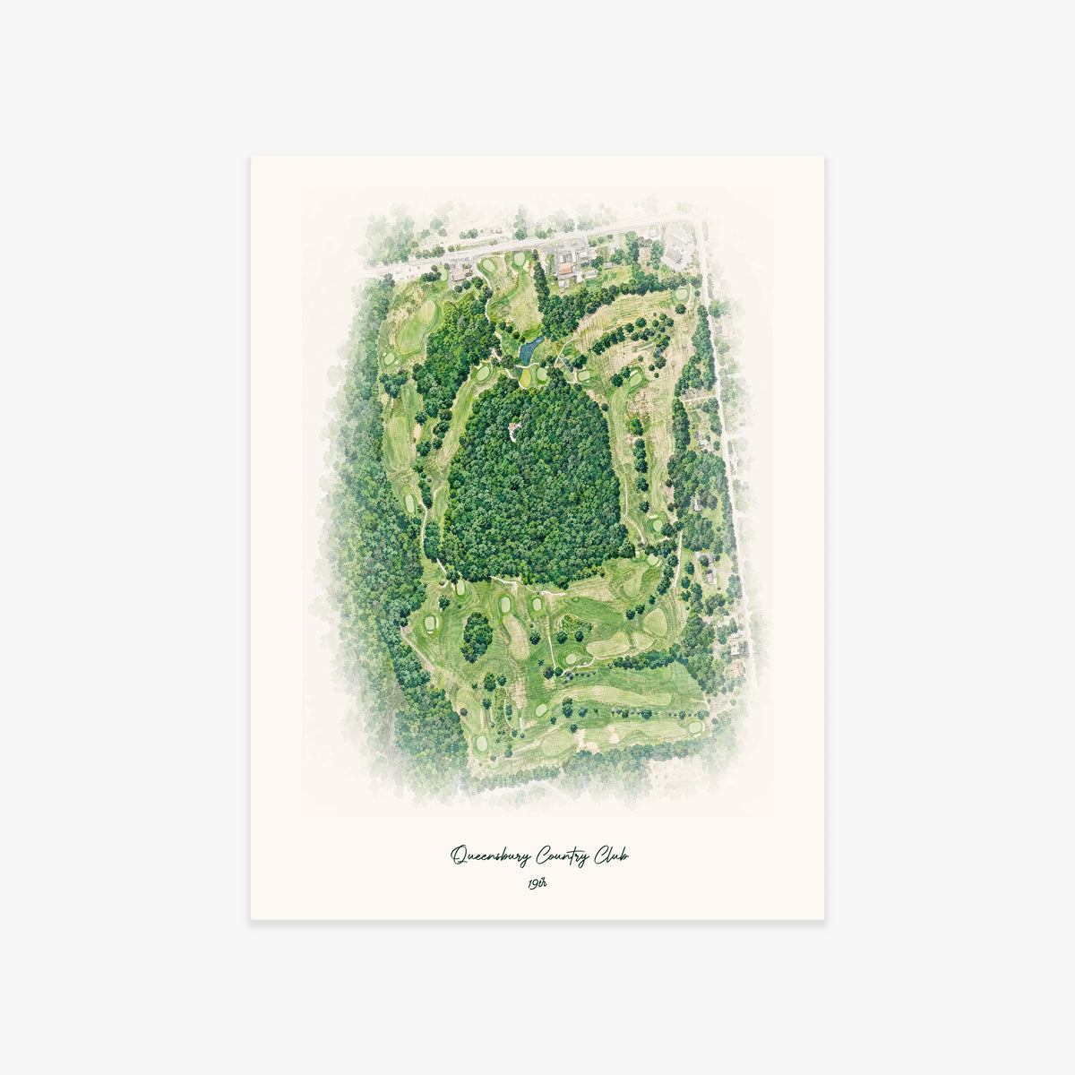 Queensbury Country Club printed artwork