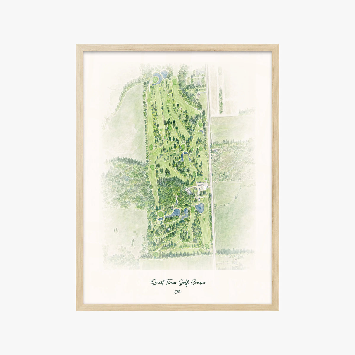 Quiet Times Golf Course wood frame
