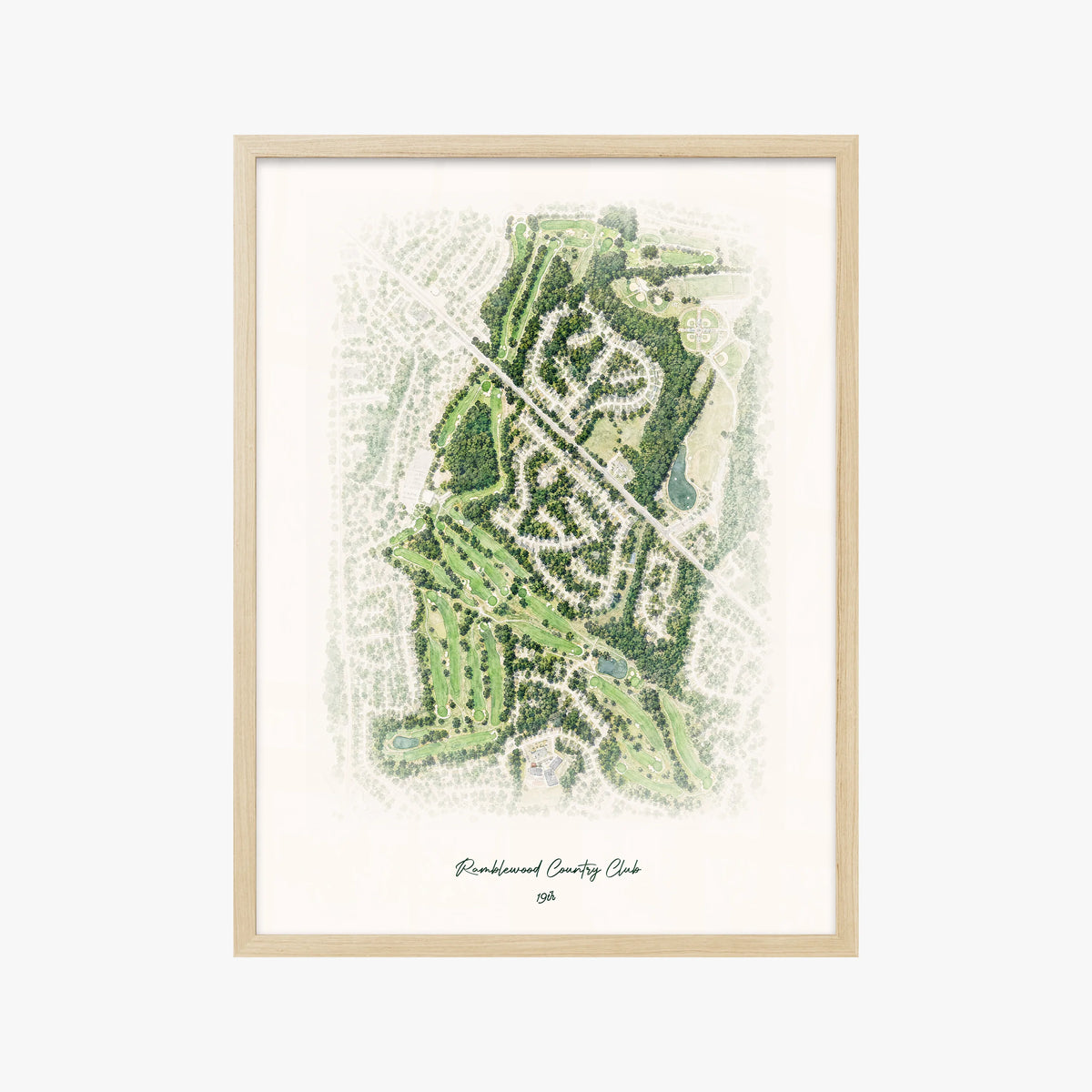 Ramblewood Country Club wood frame