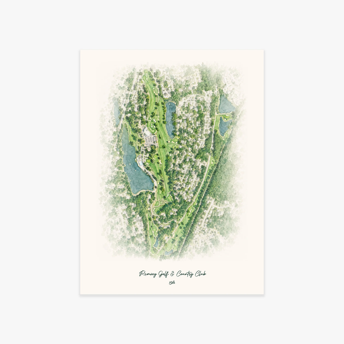Ramsey Golf & Country Club printed artwork