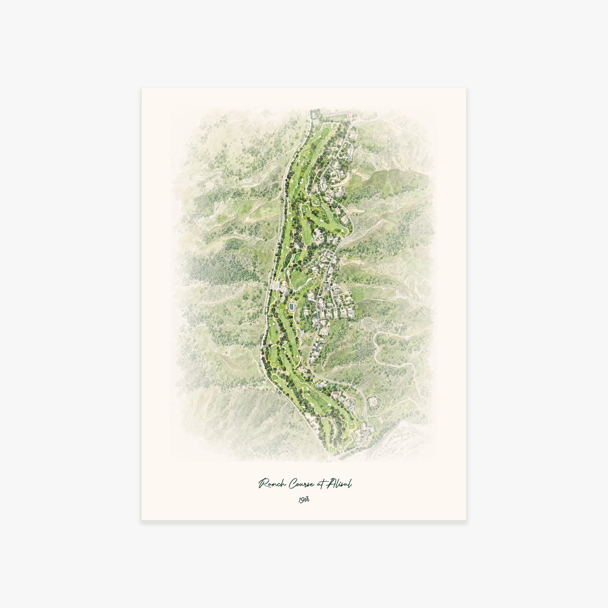 Ranch Course at Alisal printed artwork