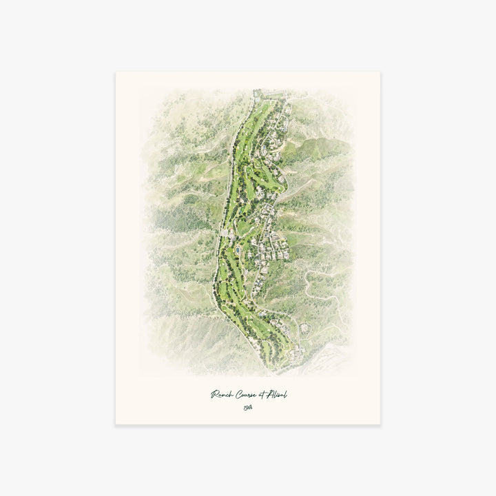 Ranch Course at Alisal printed artwork