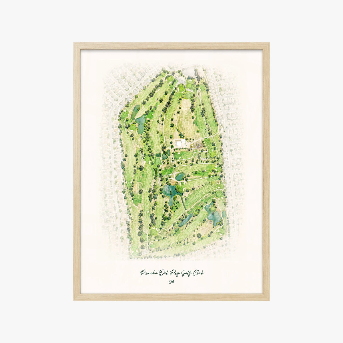Rancho Del Rey Golf Club wood frame