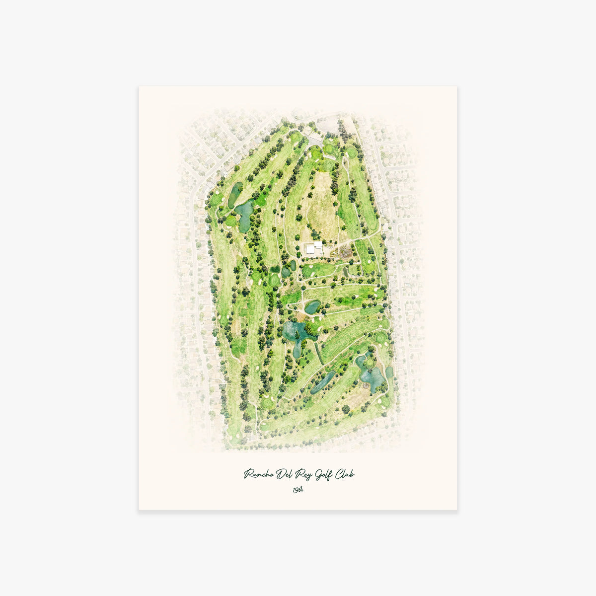 Rancho Del Rey Golf Club printed artwork