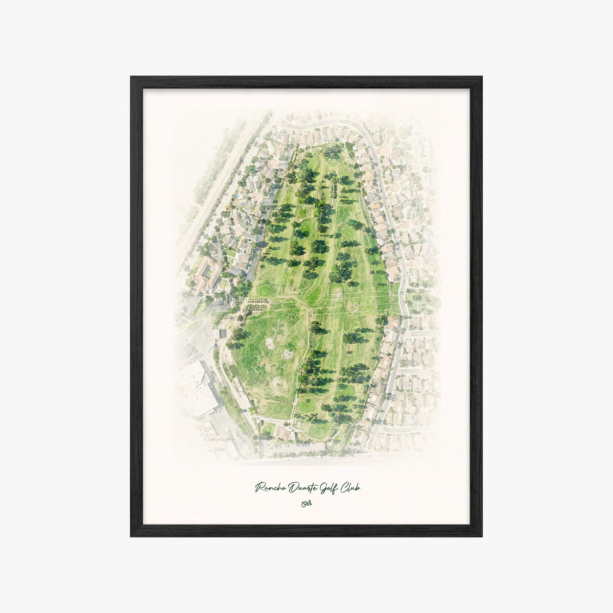 Rancho Duarte Golf Club black frame