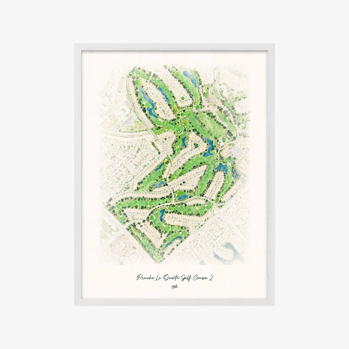 Rancho La Quinta Golf Course 2 white frame