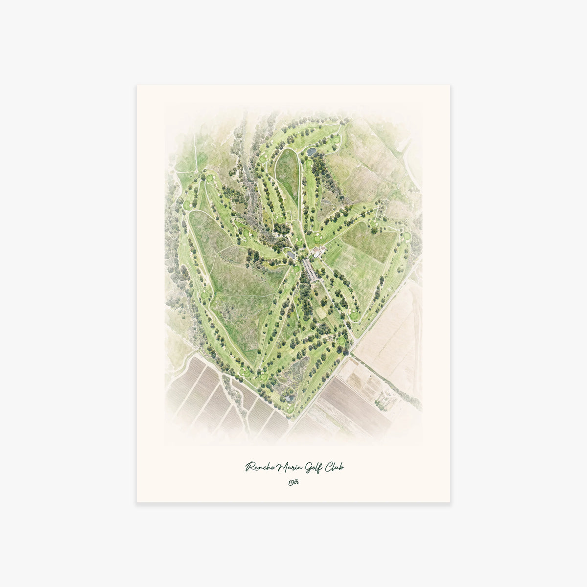 Rancho Maria Golf Club printed artwork