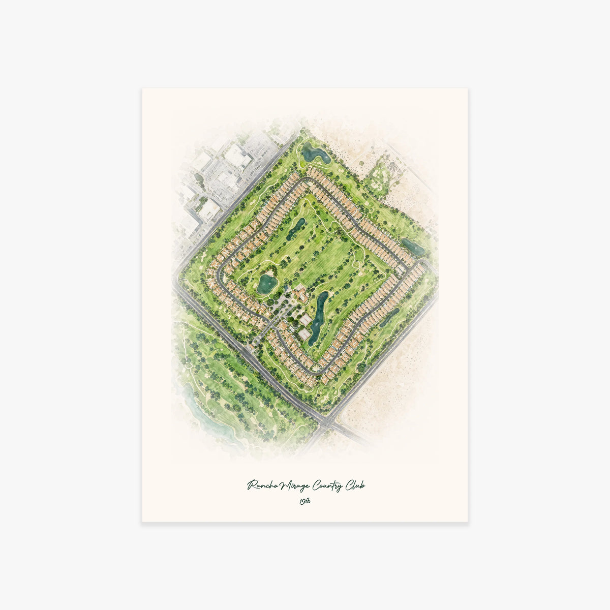 Rancho Mirage Country Club printed artwork
