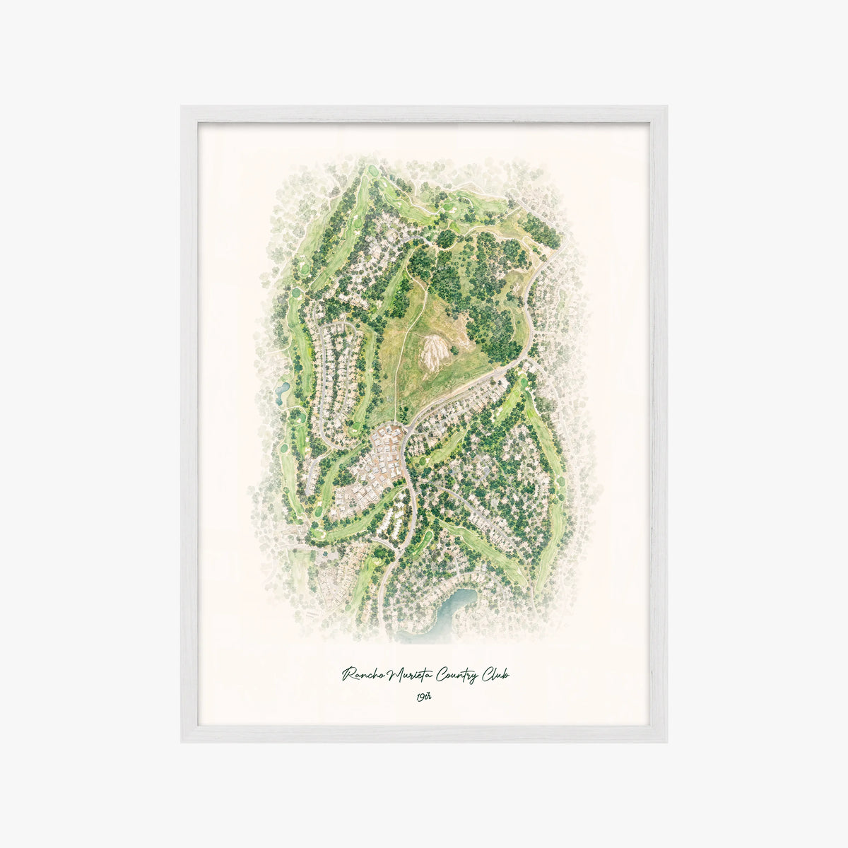 Rancho Murieta Country Club white frame