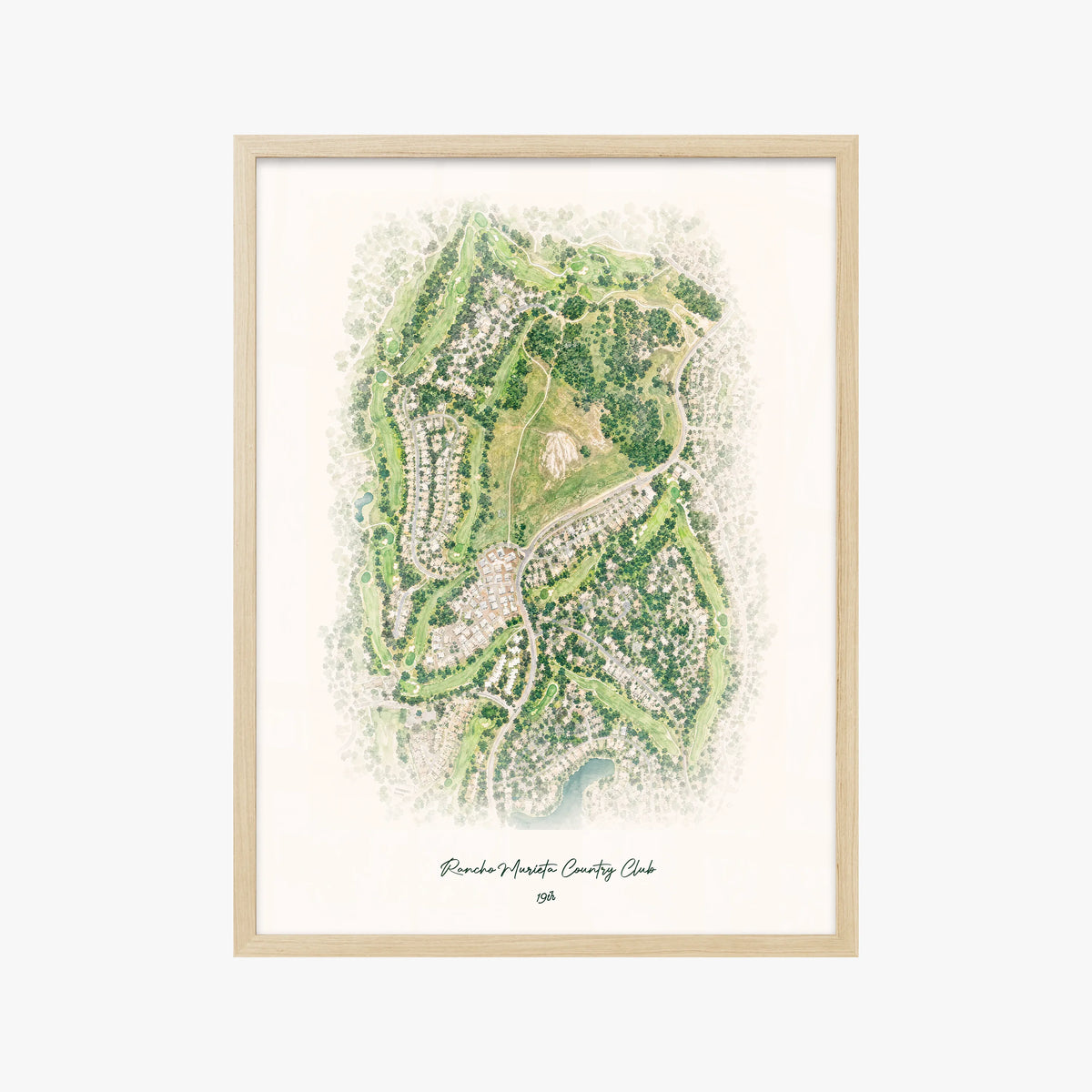 Rancho Murieta Country Club wood frame