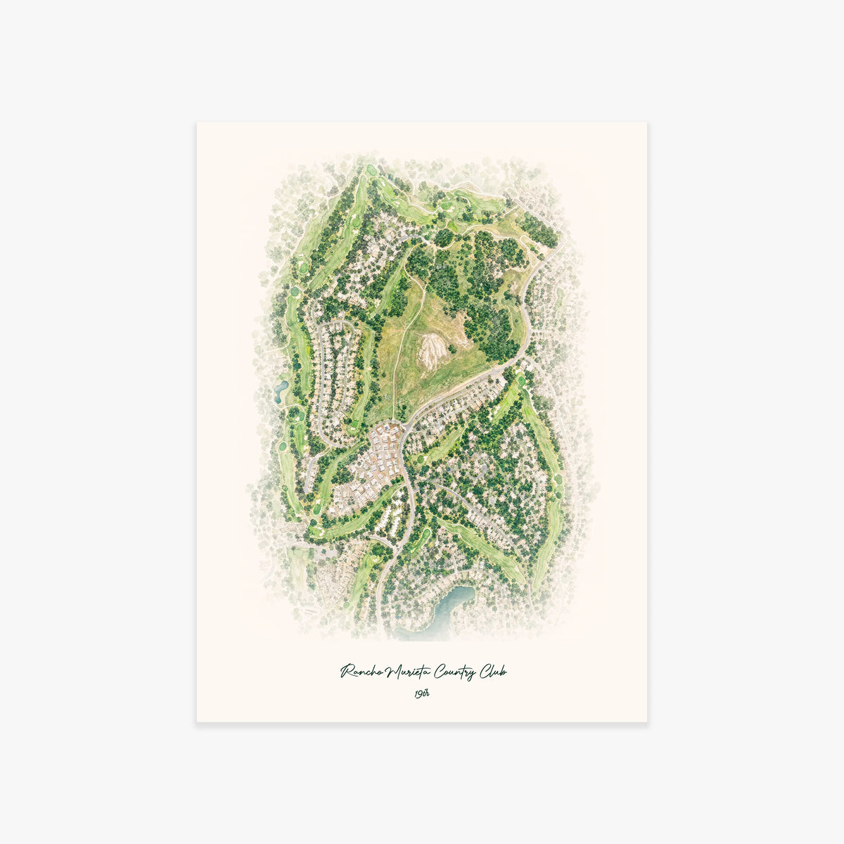 Rancho Murieta Country Club printed artwork