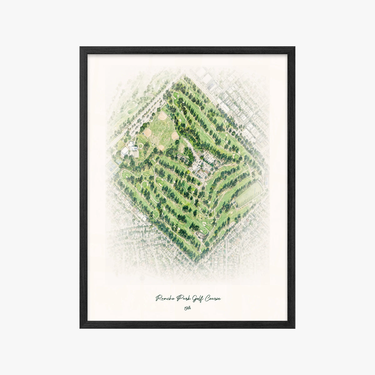 Rancho Park Golf Course black frame