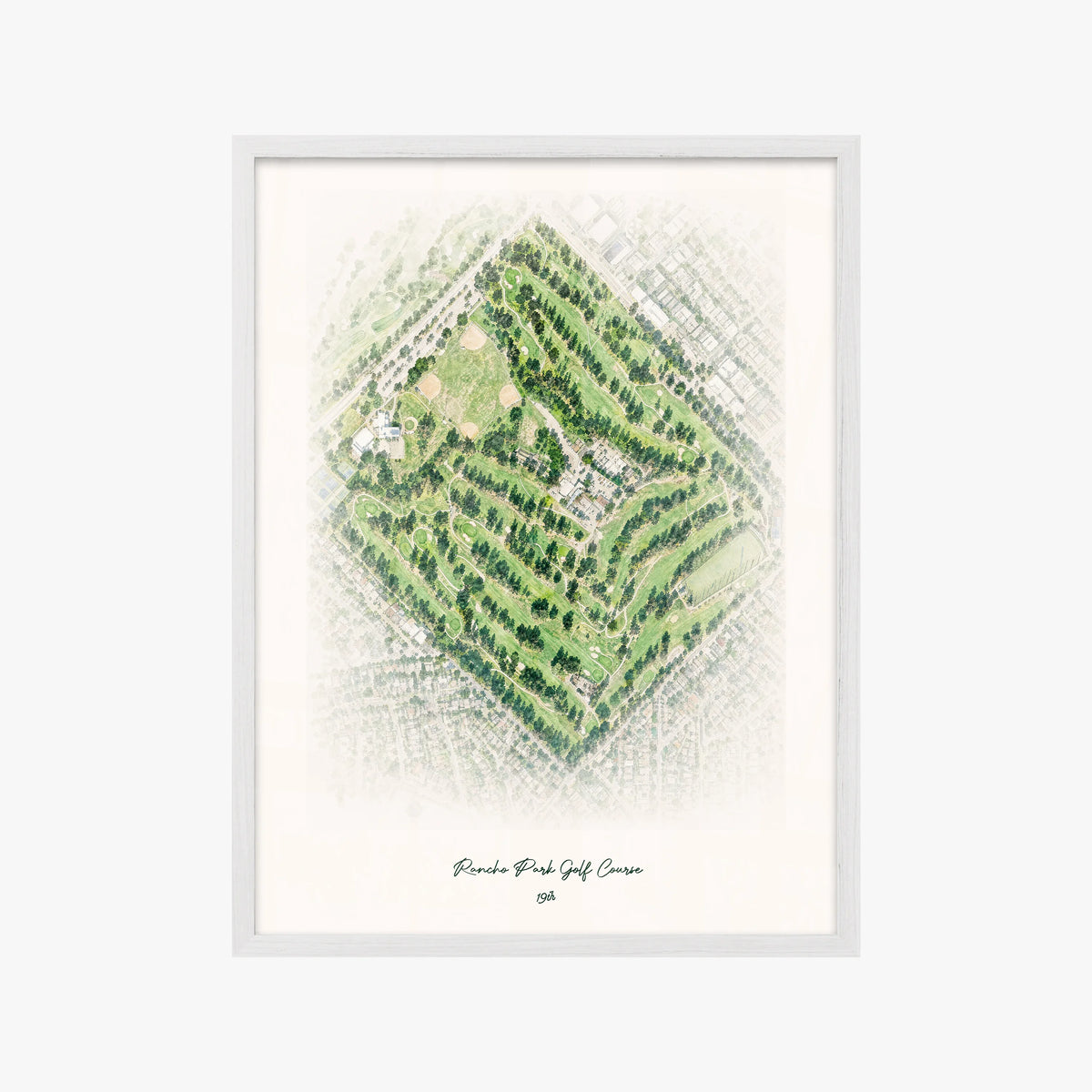 Rancho Park Golf Course white frame