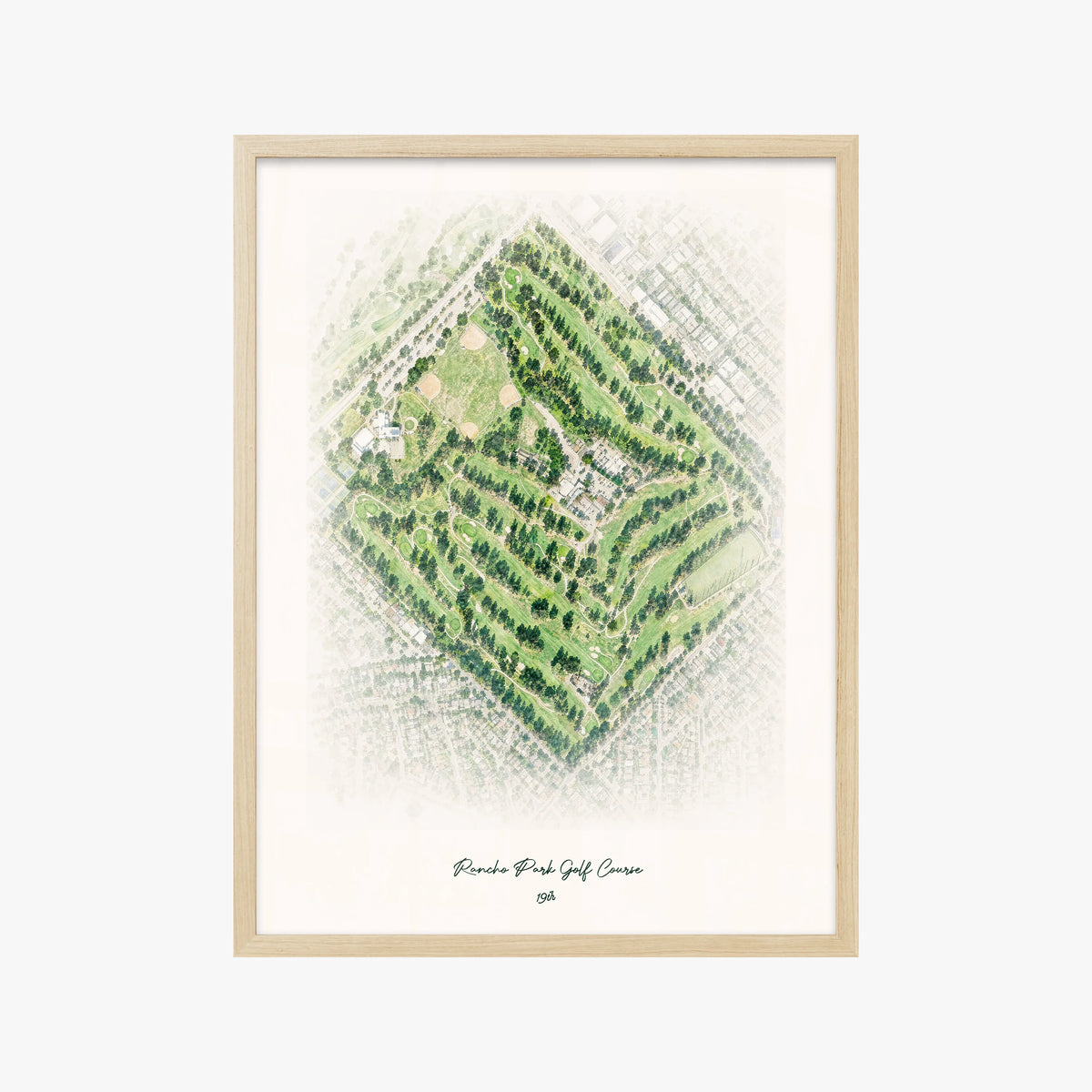Rancho Park Golf Course wood frame
