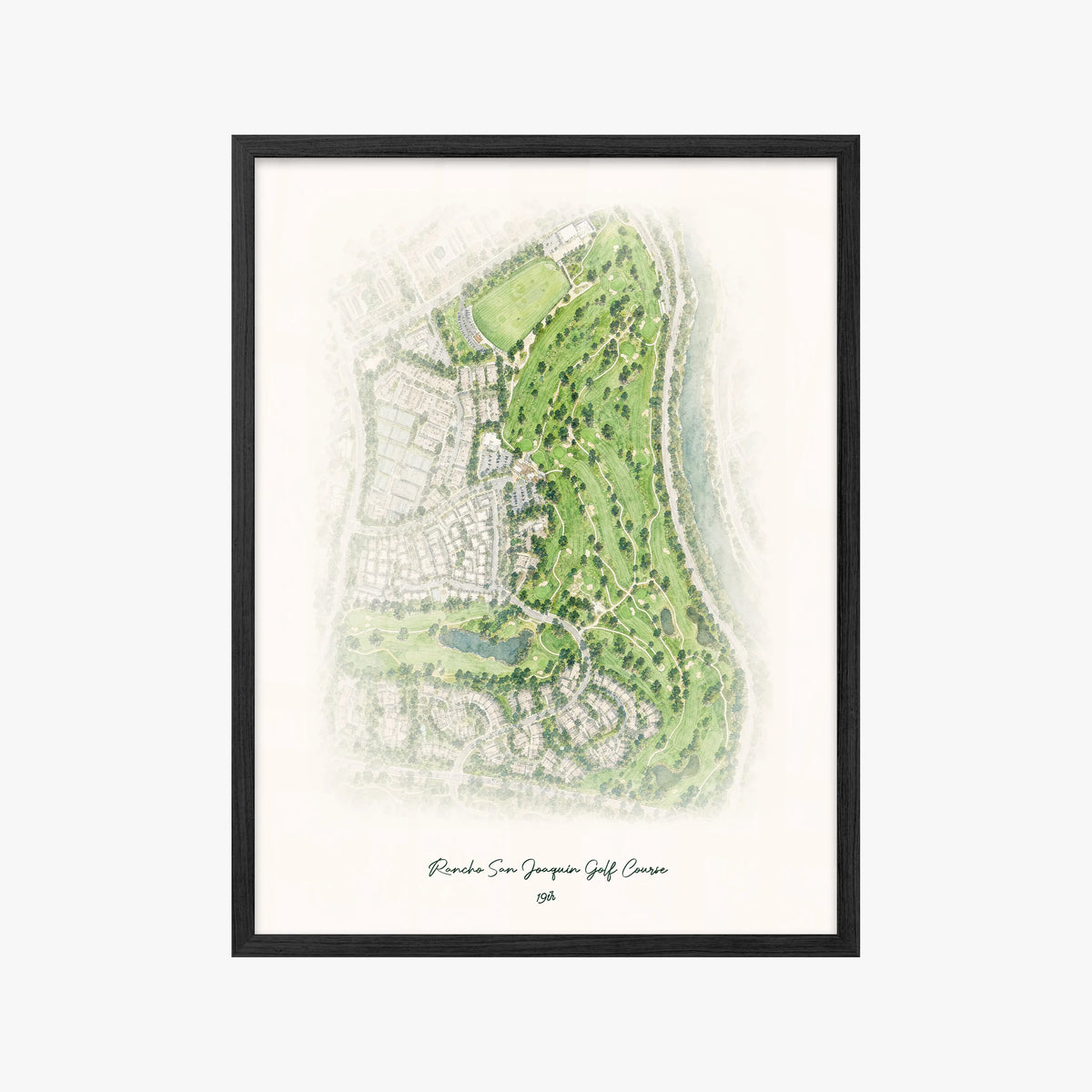 Rancho San Joaquin Golf Course black frame