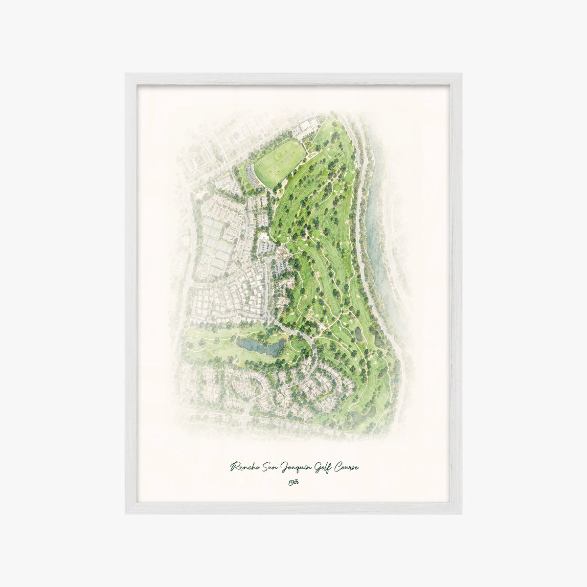 Rancho San Joaquin Golf Course white frame