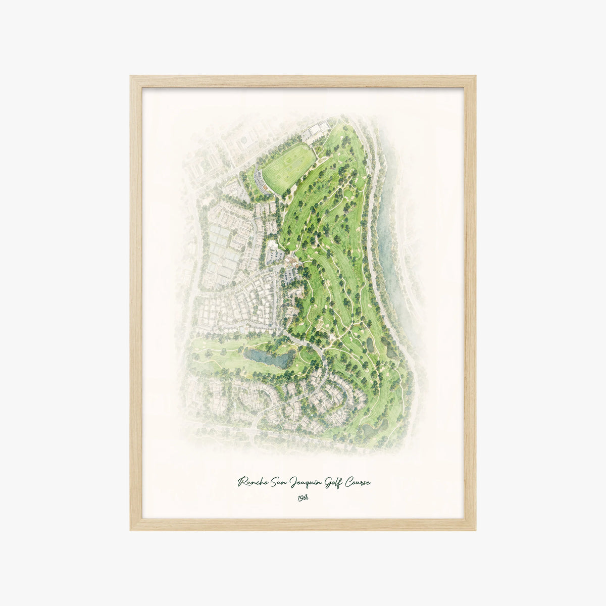 Rancho San Joaquin Golf Course wood frame