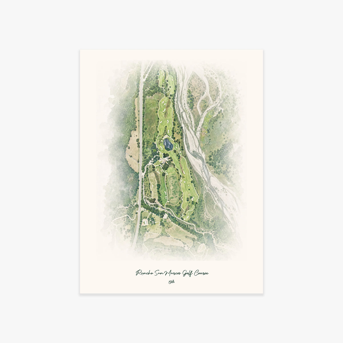 Rancho San Marcos Golf Course printed artwork