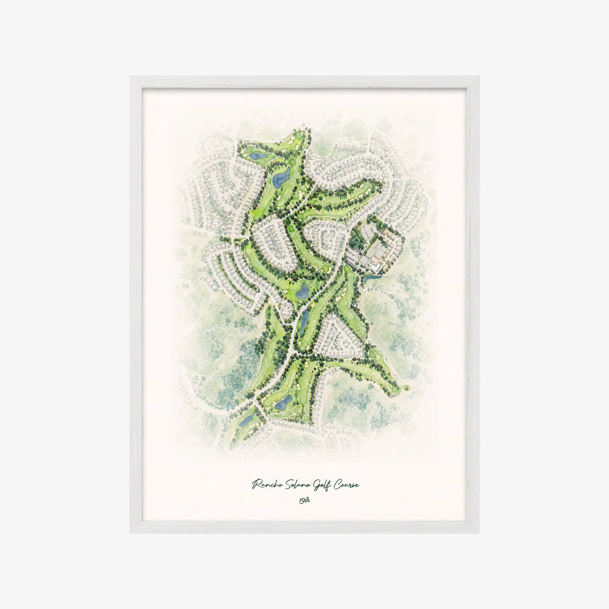 Rancho Solano Golf Course white frame