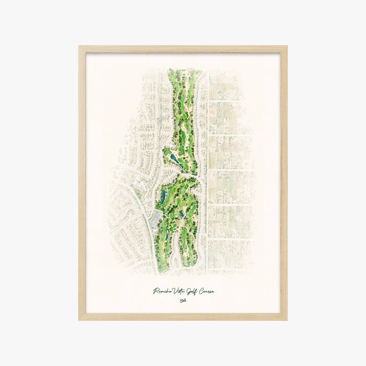 Rancho Vista Golf Course wood frame