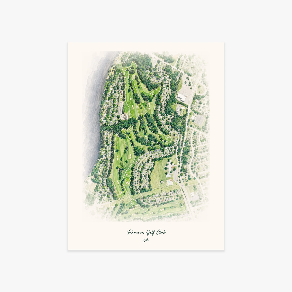 Rancocas Golf Club printed artwork