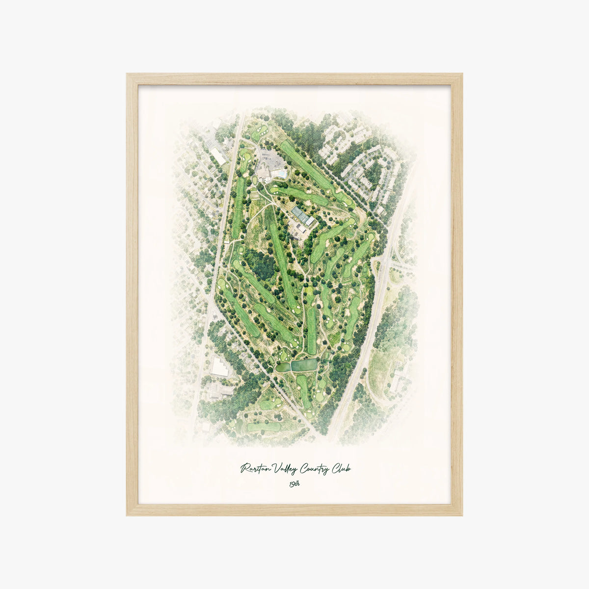 Raritan Valley Country Club wood frame