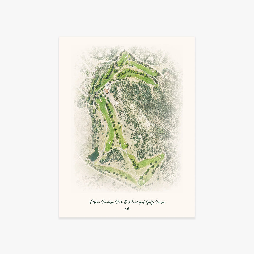 Raton Country Club & Municipal Golf Course printed artwork