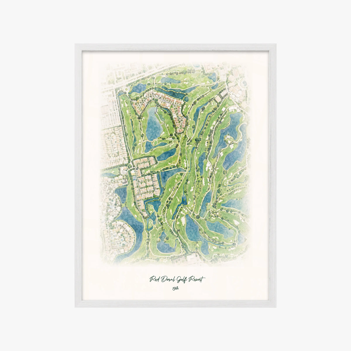 Red Doral Golf Resort white frame