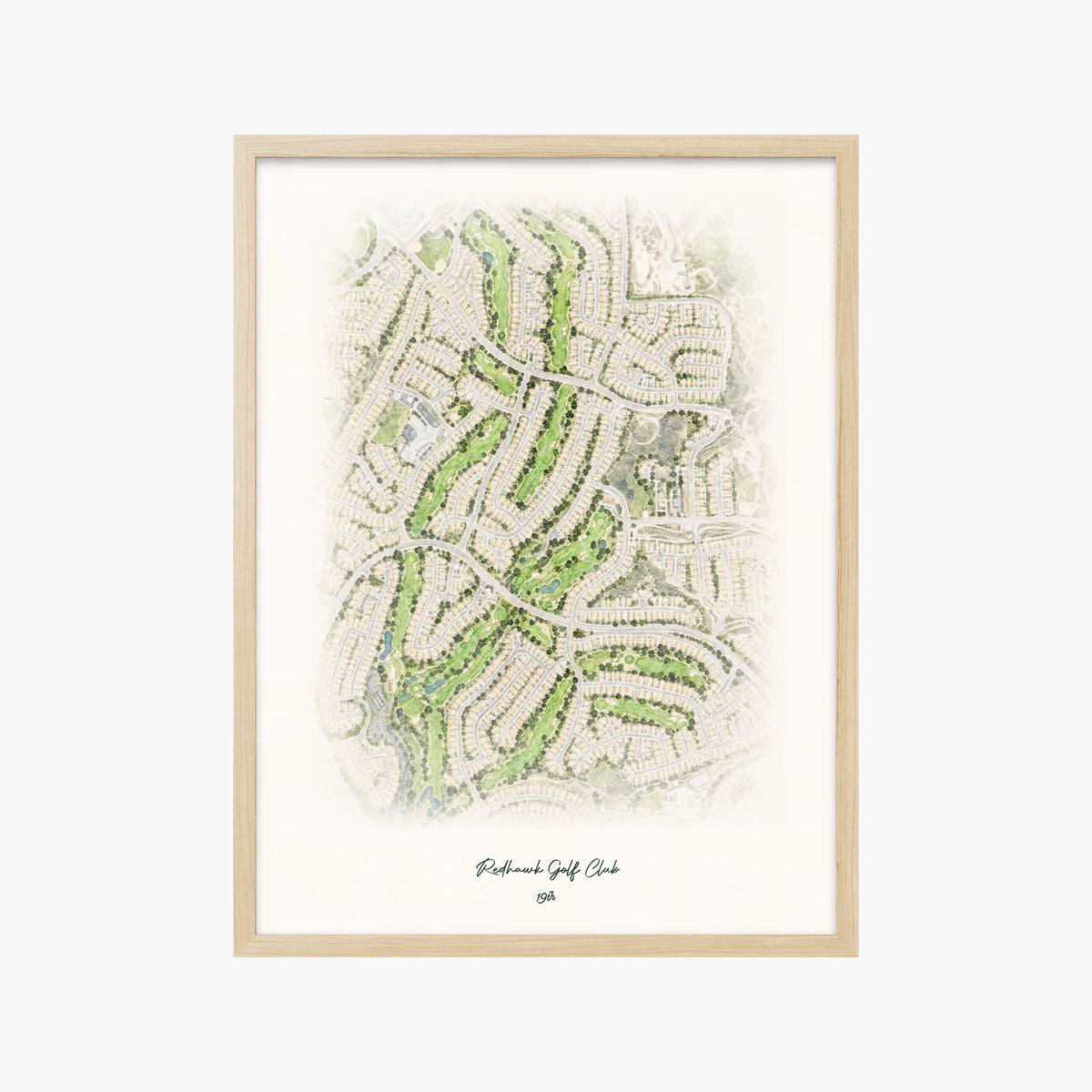 Redhawk Golf Club wood frame