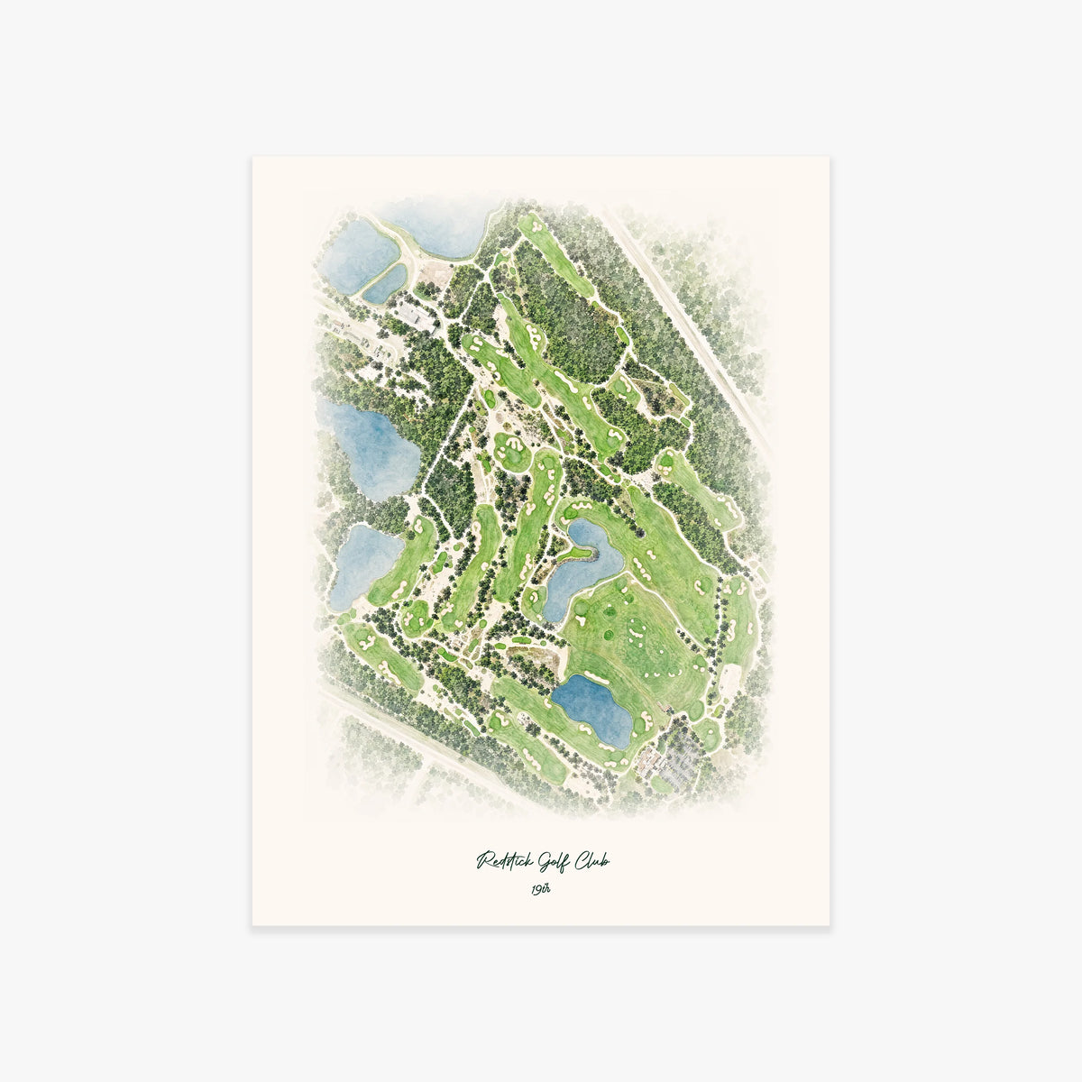 Redstick Golf Club printed artwork