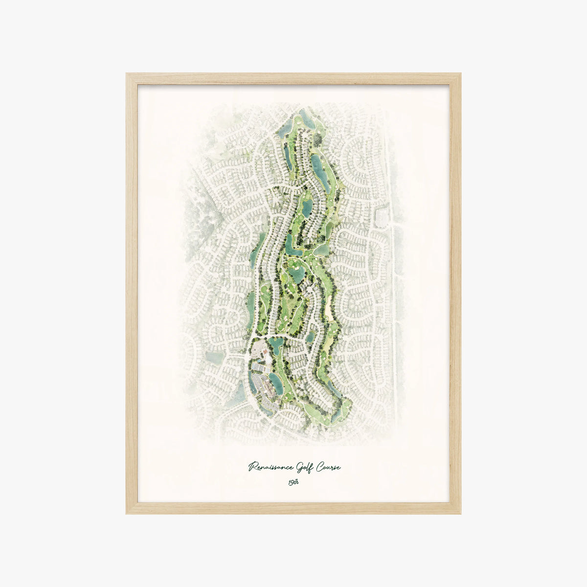 Renaissance Golf Course wood frame