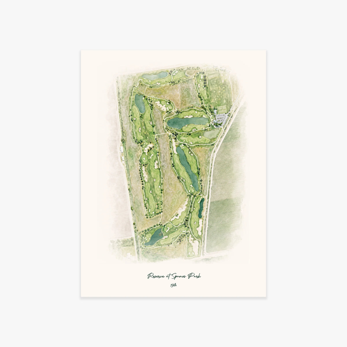 Reserve at Spanos Park printed artwork