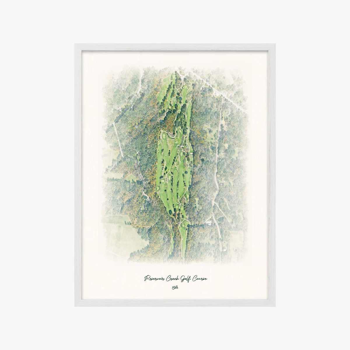 Reservoir Creek Golf Course white frame