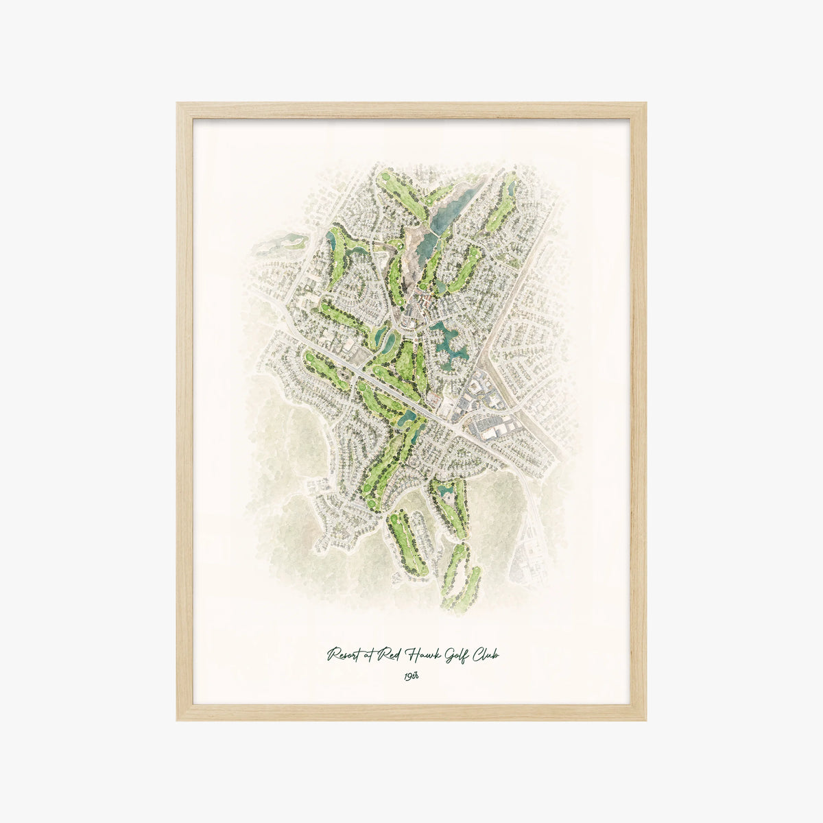Resort at Red Hawk Golf Club wood frame