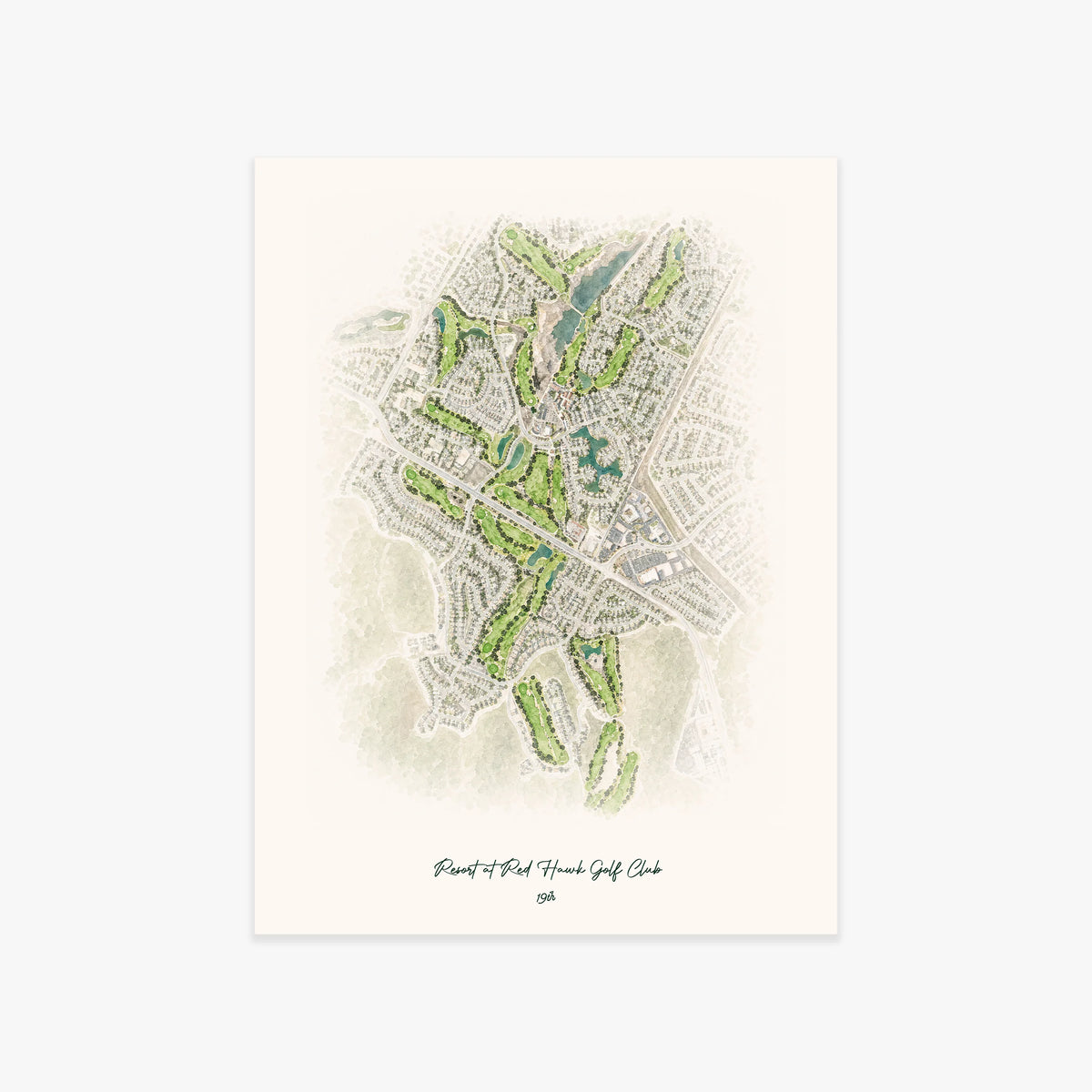 Resort at Red Hawk Golf Club printed artwork