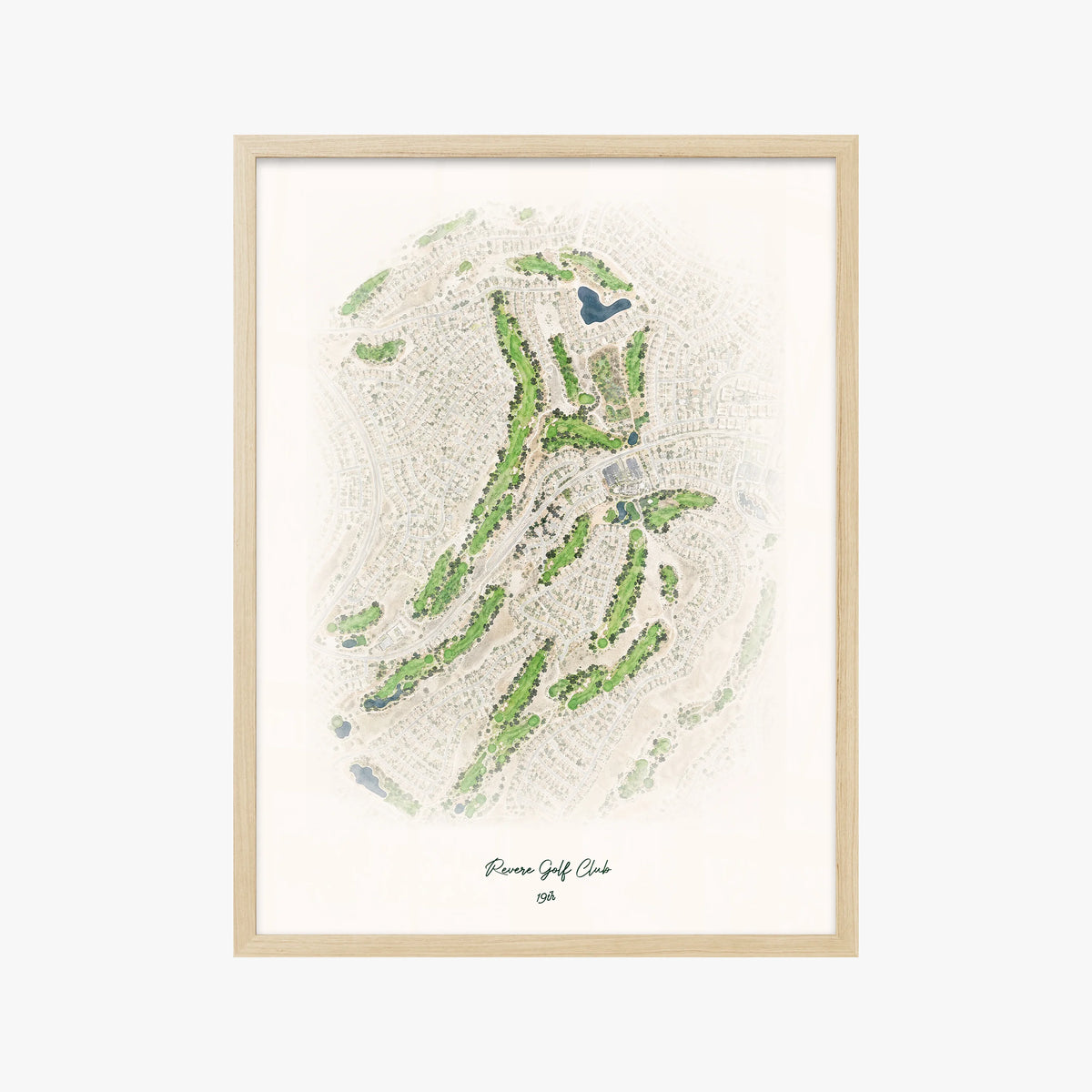 Revere Golf Club wood frame