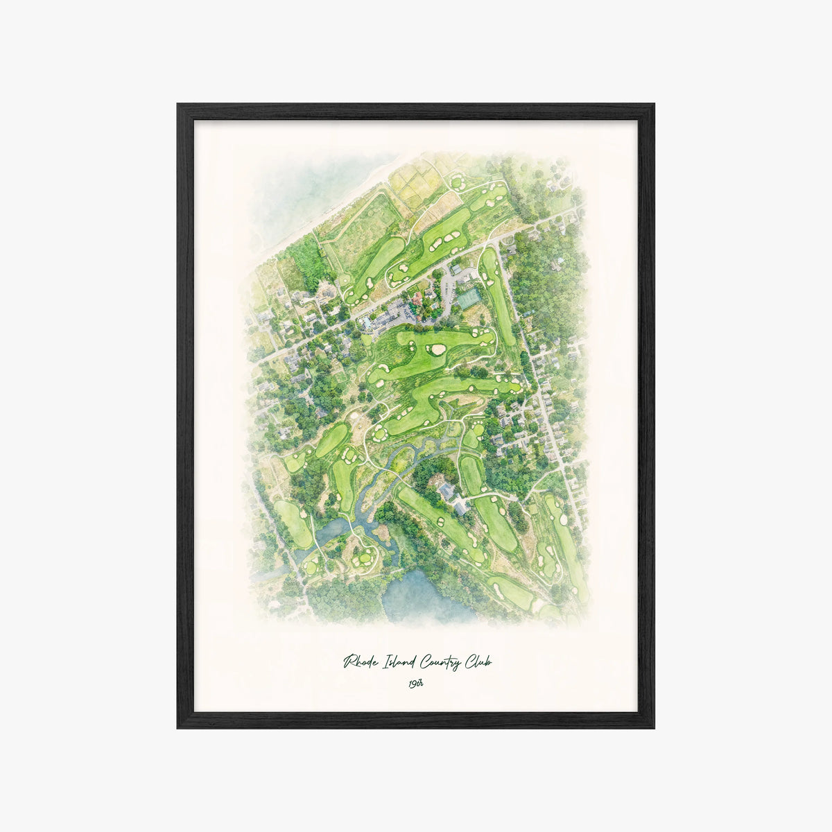 Rhode Island Country Club black frame
