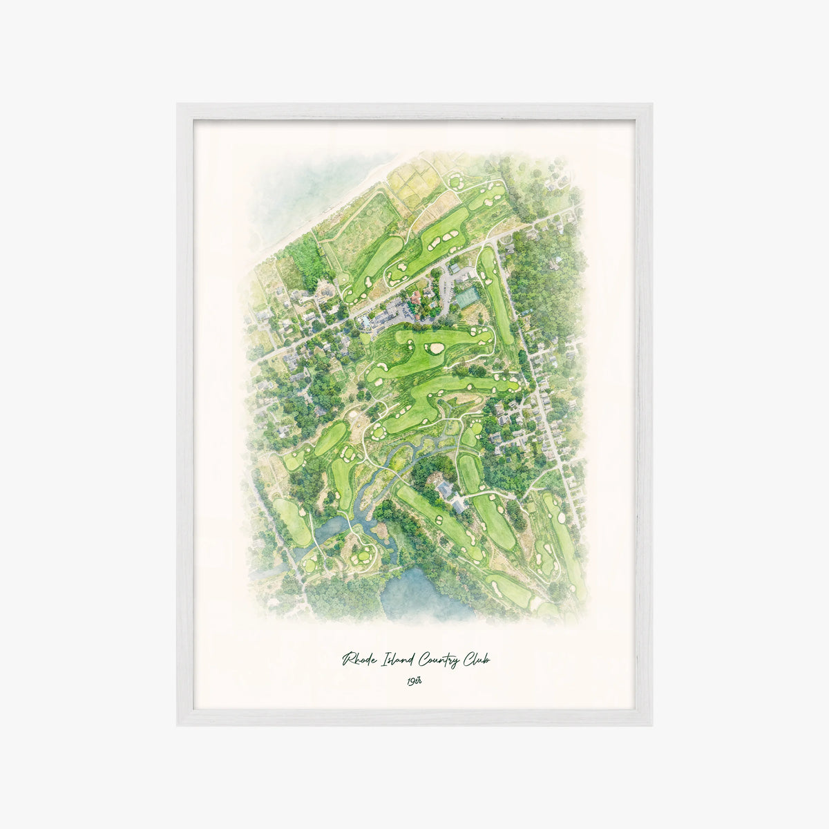 Rhode Island Country Club white frame