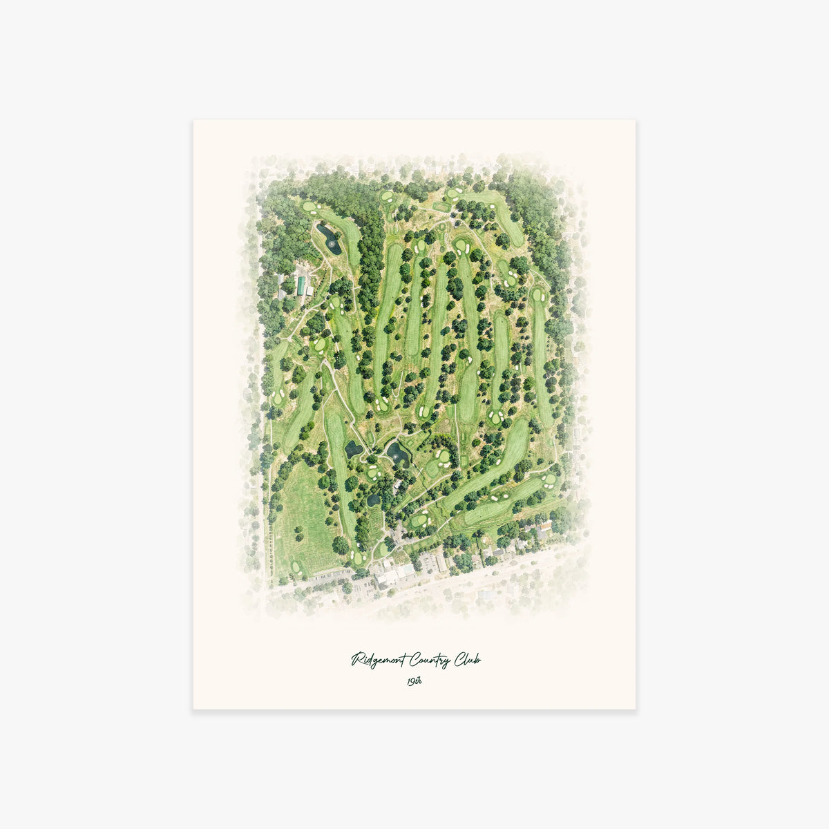 Ridgemont Country Club printed artwork