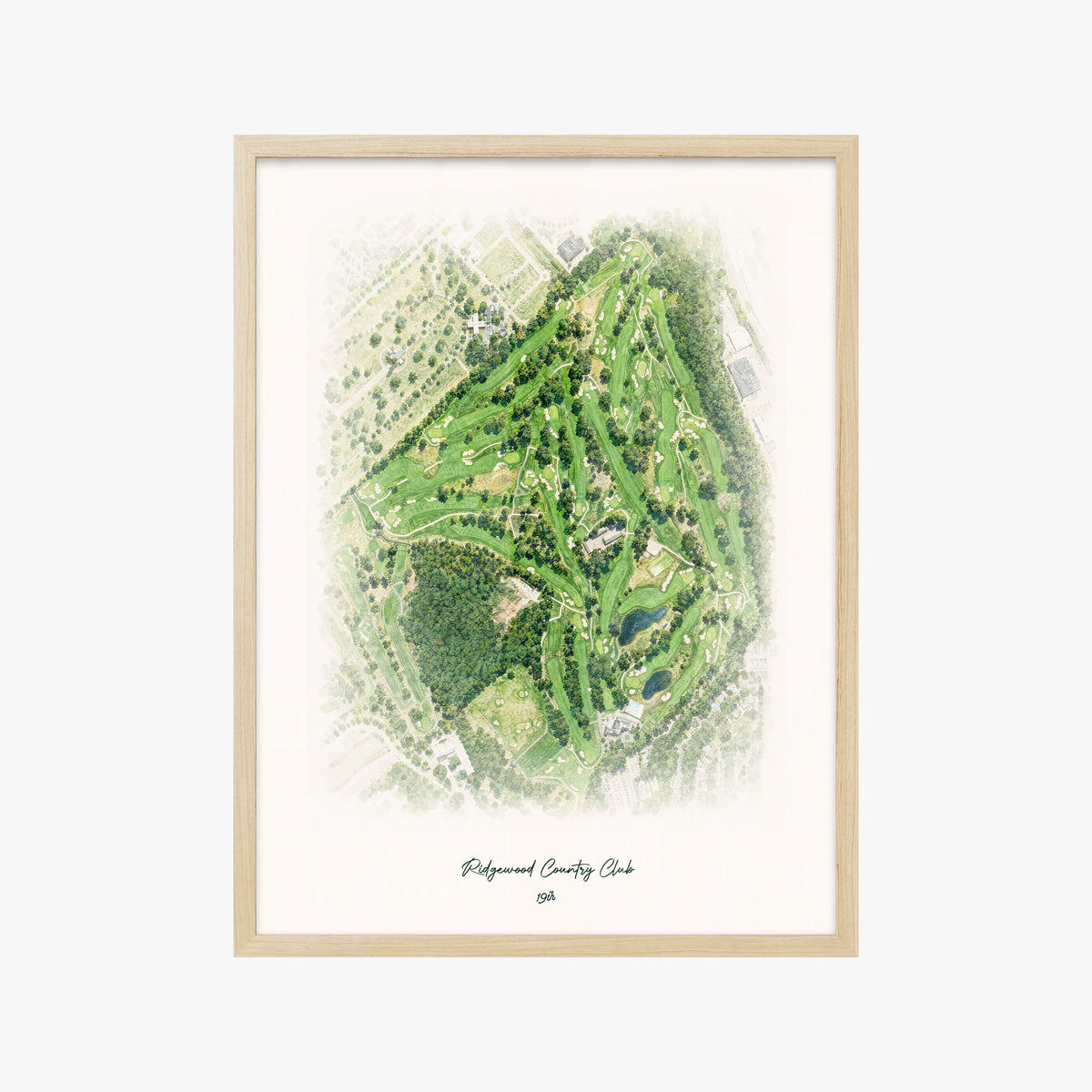 Ridgewood Country Club wood frame