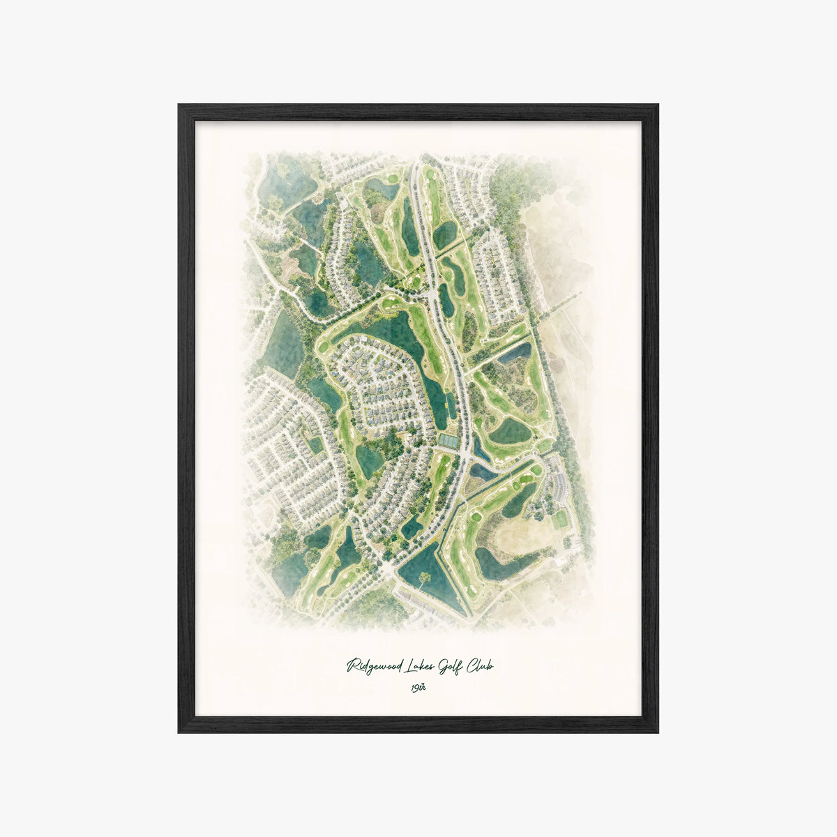 Ridgewood Lakes Golf Club black frame