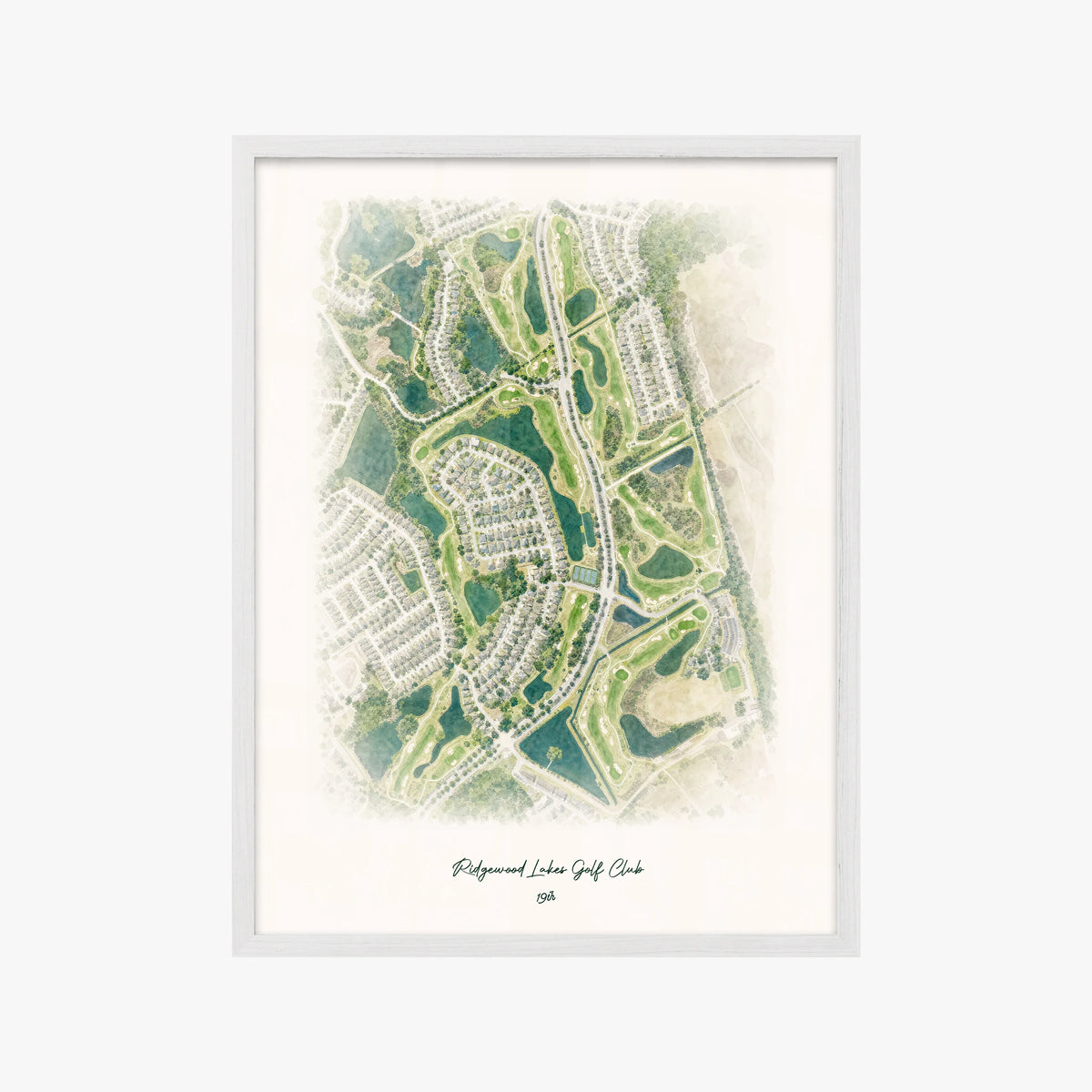 Ridgewood Lakes Golf Club white frame