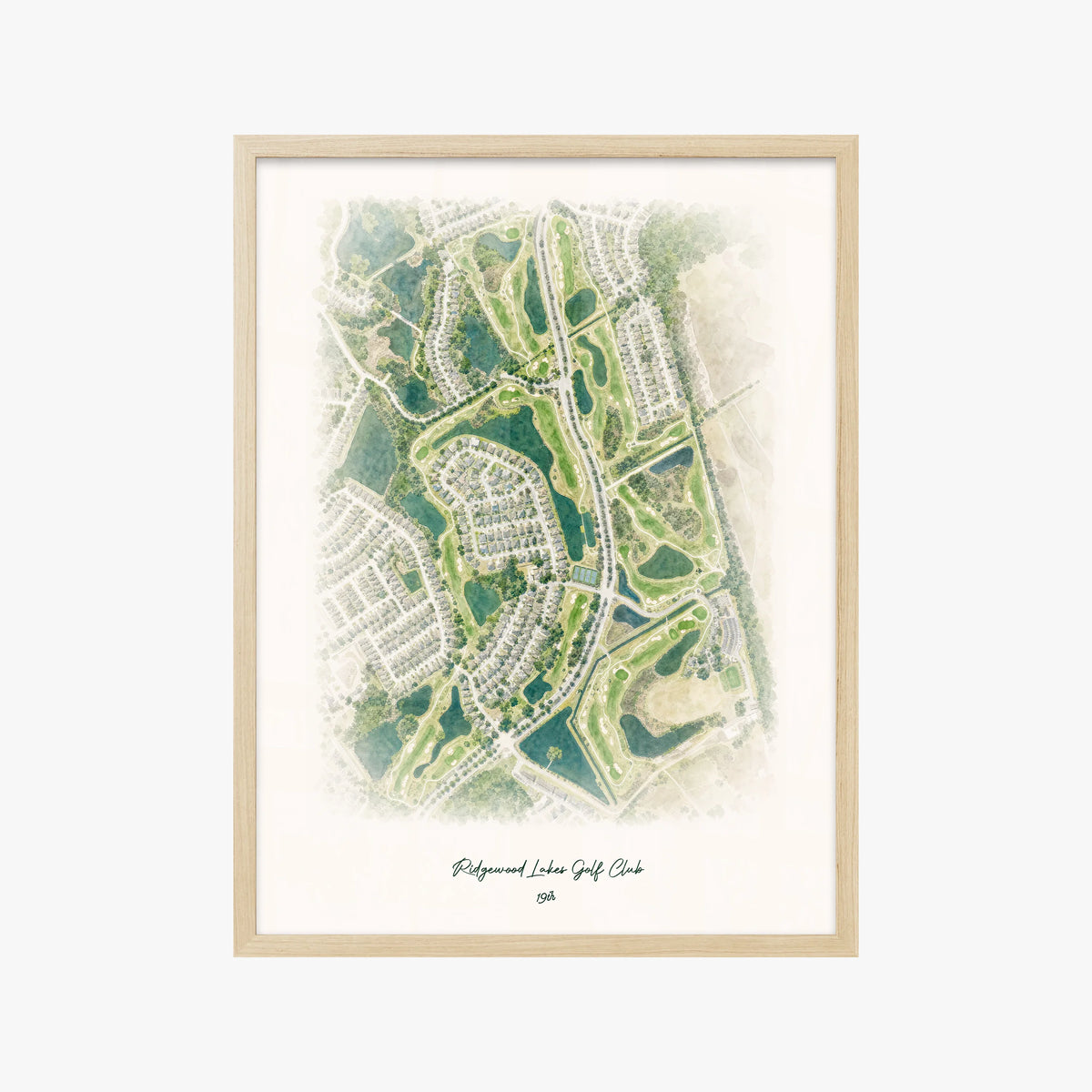 Ridgewood Lakes Golf Club wood frame