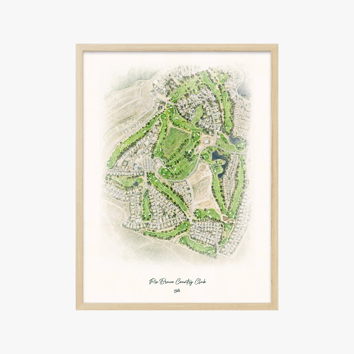 Rio Bravo Country Club wood frame
