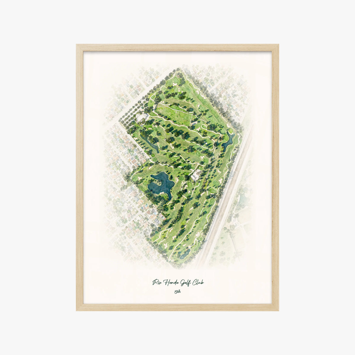Rio Hondo Golf Club wood frame