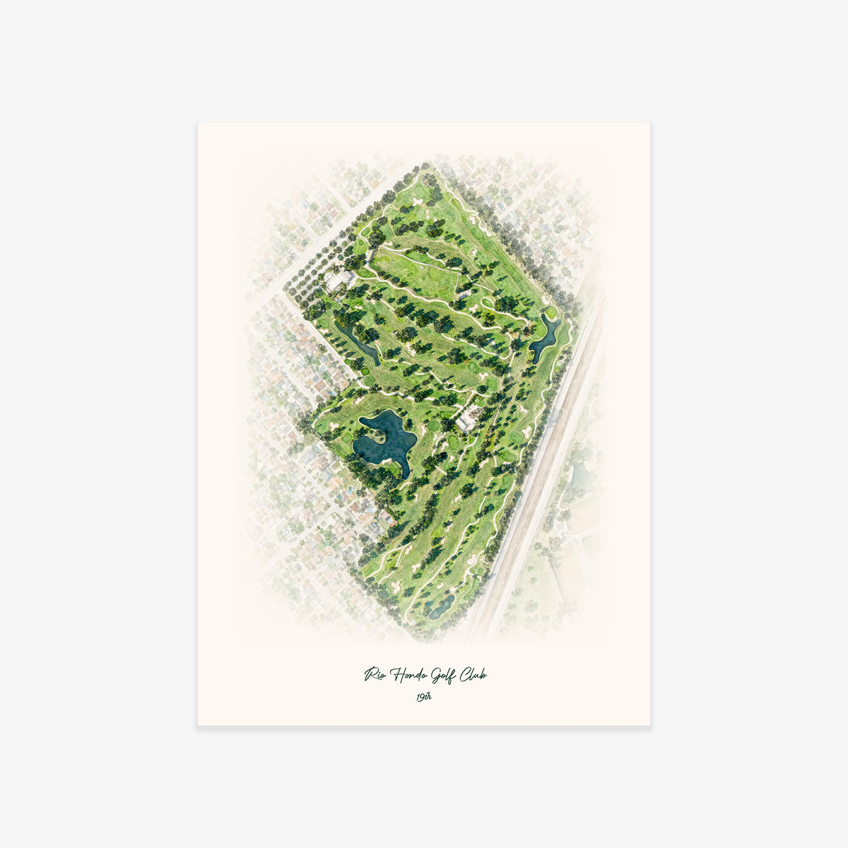 Rio Hondo Golf Club printed artwork