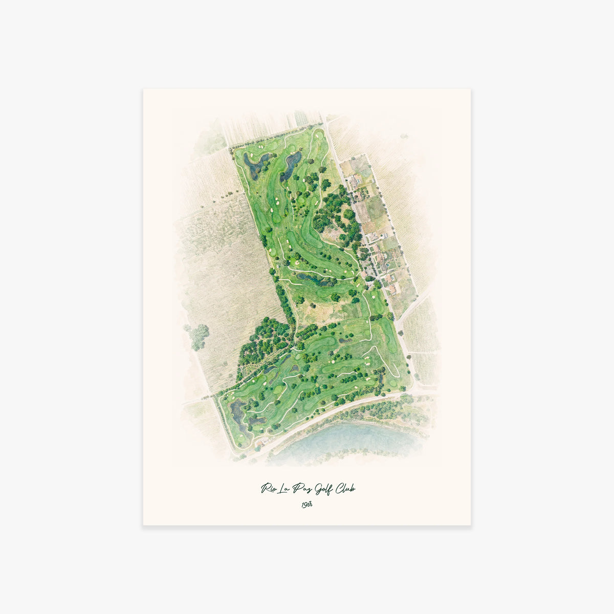Rio La Paz Golf Club printed artwork