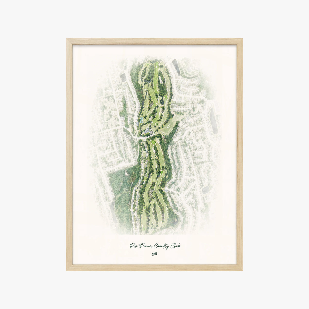 Rio Pinar Country Club wood frame